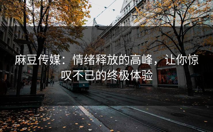 麻豆传媒：情绪释放的高峰，让你惊叹不已的终极体验