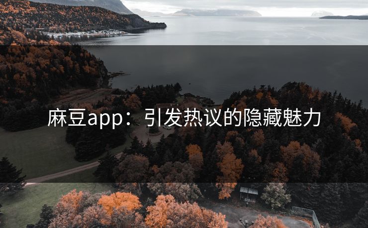 麻豆app：引发热议的隐藏魅力